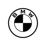 Dunkles, transparentes Logo von der Automarke BMW